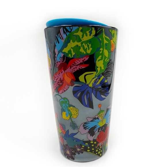 Starbucks Immersive Florals Ceramic Travel Coffee Tea Mug Colorful Summer Cup - Picture 5 of 6